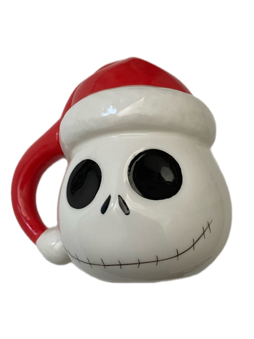 Nightmare Before Christmas 3D Jack Skellington Santa Hat Coffee Mug 16 oz
